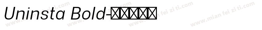 Uninsta Bold字体转换